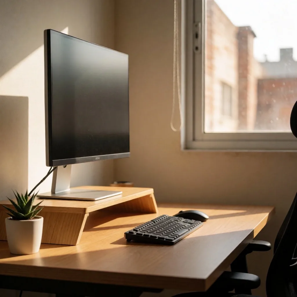Estación de trabajo configurada con criterios ergonómicos