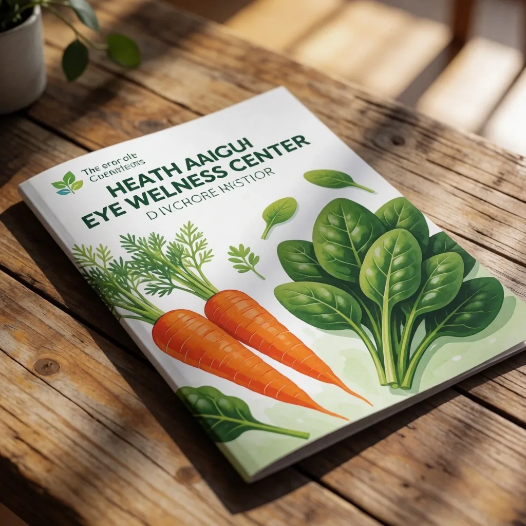 Infografía impresa de alimentos para la vista