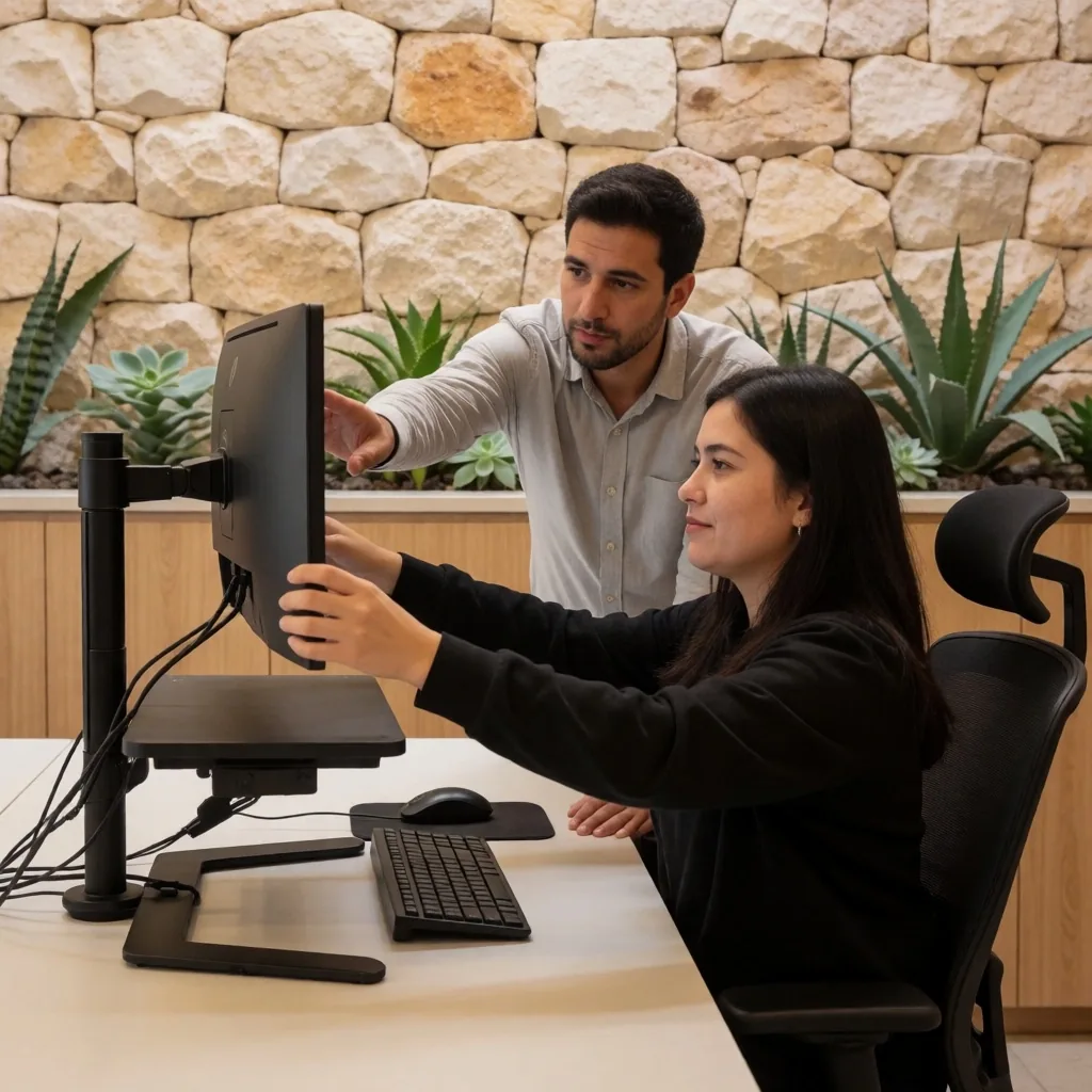 Taller de ergonomía visual en oficina