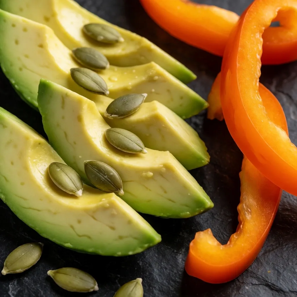 Ingredientes mexicanos benéficos para la vista sobre superficie de piedra